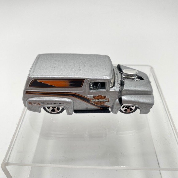 Hot Wheels Other - Hot Wheels 1956 Ford Panel Truck Harley Davidson Silver Diecast Toy Car